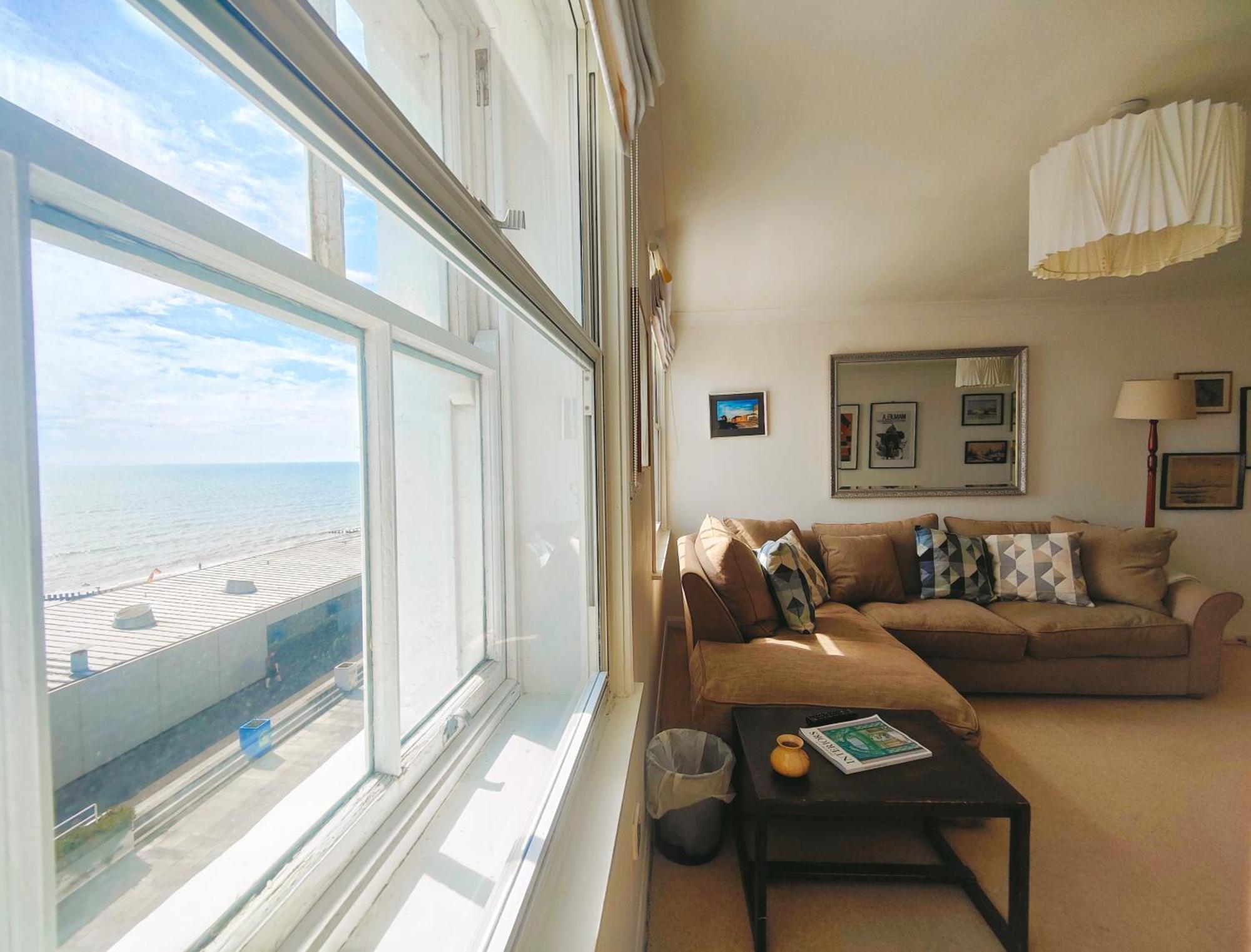 Ferienwohnung Stunning Seafront Flat,St Leonards Exterior foto